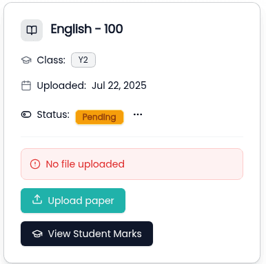 Task discussions interface